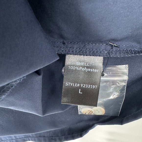 Tuckernuck Midnight Navy Blue Hayes Shirt Dress sz L Large Mini Length NWOT - Picture 5 of 8